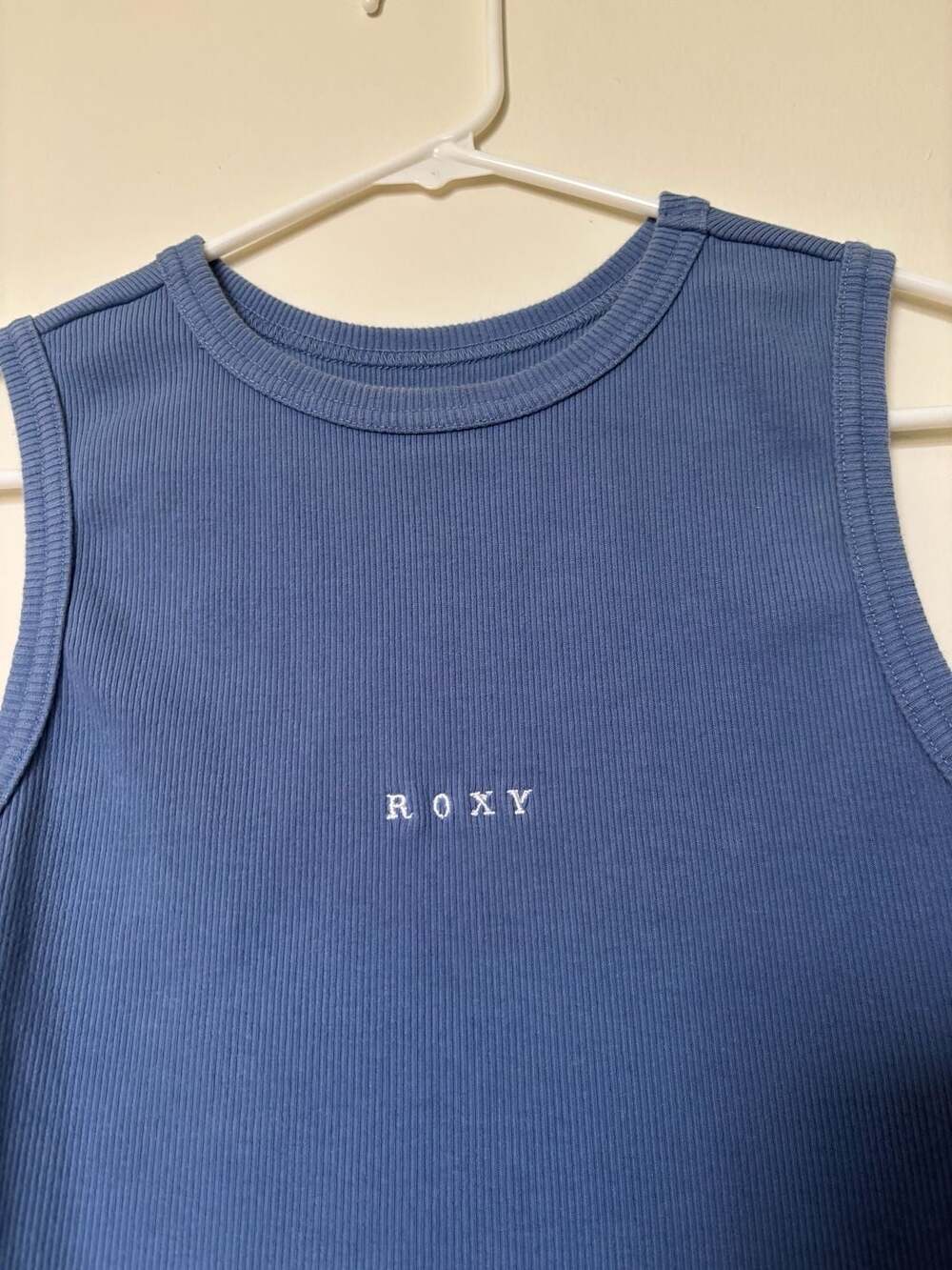 Roxy Roxify Ribbed Tank Top in Azure Blue - Picture 2 of 3